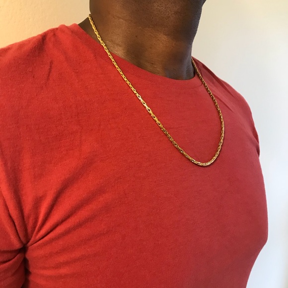 Stainless Steel Chain Gold Link Chain Necklace - Picture 5 of 5